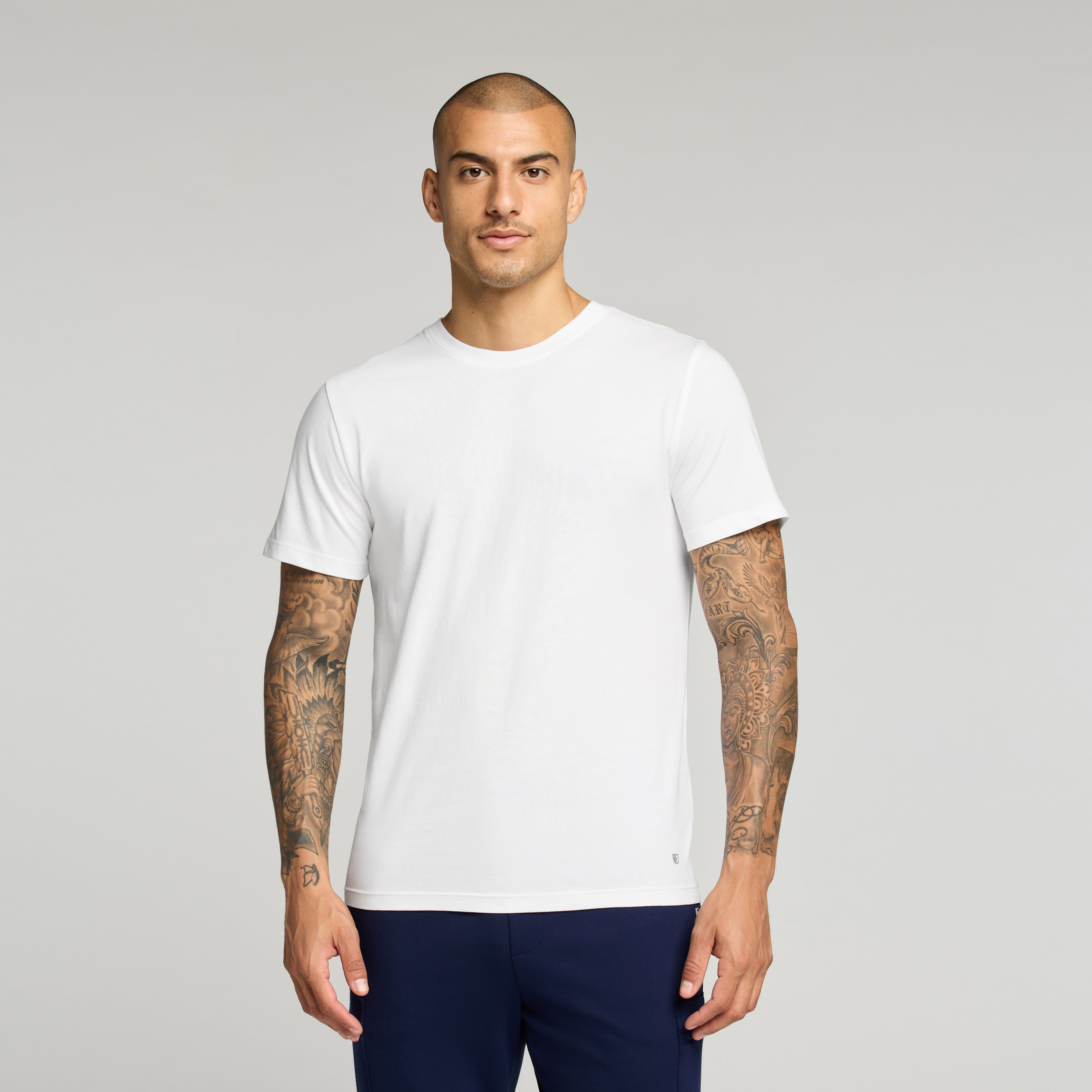 Regenˣ Short-Sleeve Cotton Underscrub - White