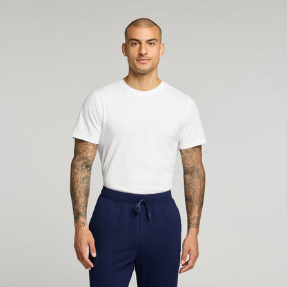 Regenˣ Short-Sleeve Cotton Underscrub - White