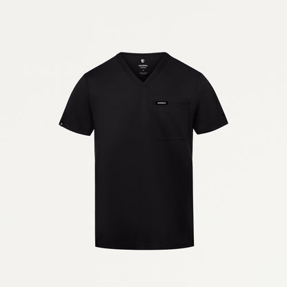 Asher Slim UltraSOFT Scrub Top - Black