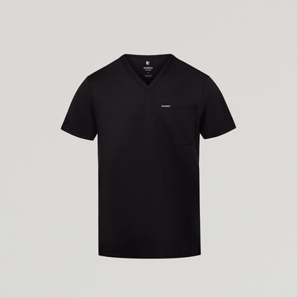 Asher Slim UltraSOFT™ Scrub Top - Black
