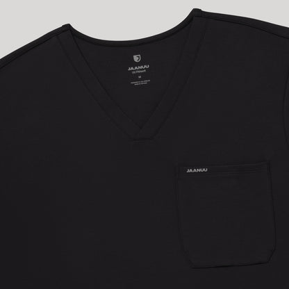 Asher Slim UltraSOFT™ Scrub Top - Black