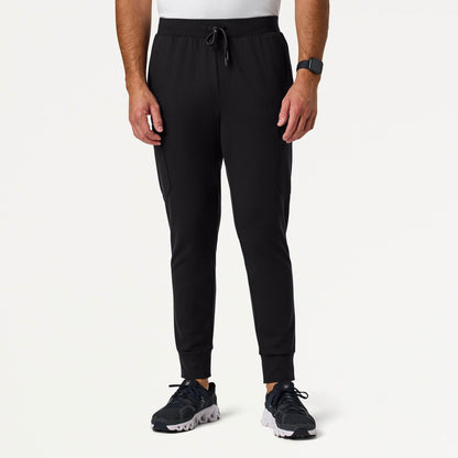 Ollie Slim UltraSOFT Cargo Scrub Jogger - Black