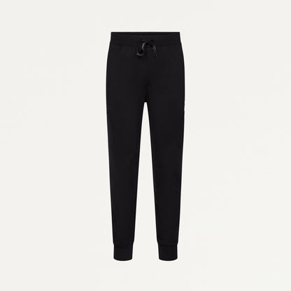 Ollie Slim UltraSOFT Cargo Scrub Jogger - Black
