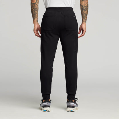 Ollie Slim UltraSOFT™ Cargo Scrub Jogger - Black