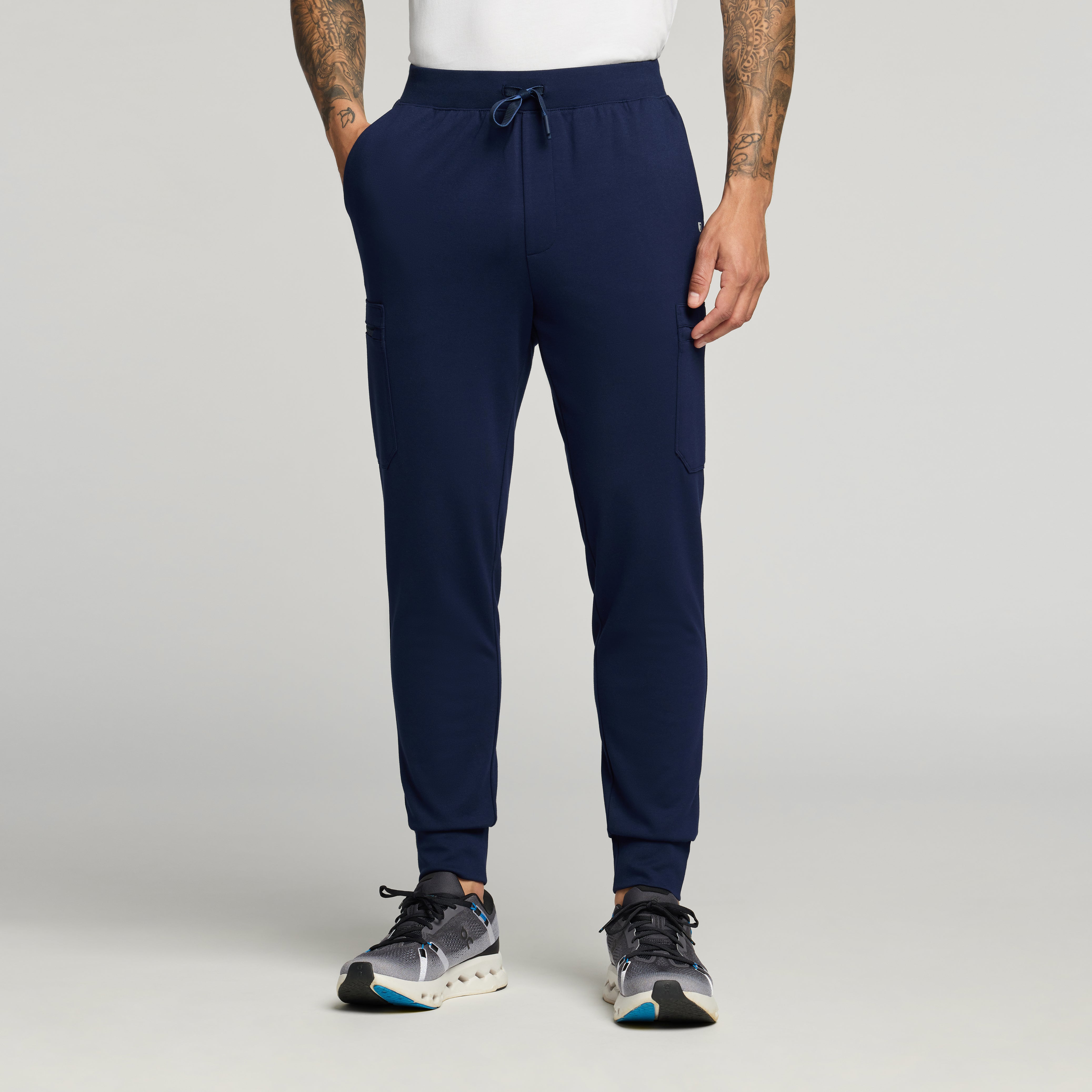 Ollie Slim UltraSOFT™ Cargo Scrub Jogger - Midnight Navy