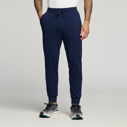Ollie Slim UltraSOFT™ Cargo Scrub Jogger - Midnight Navy