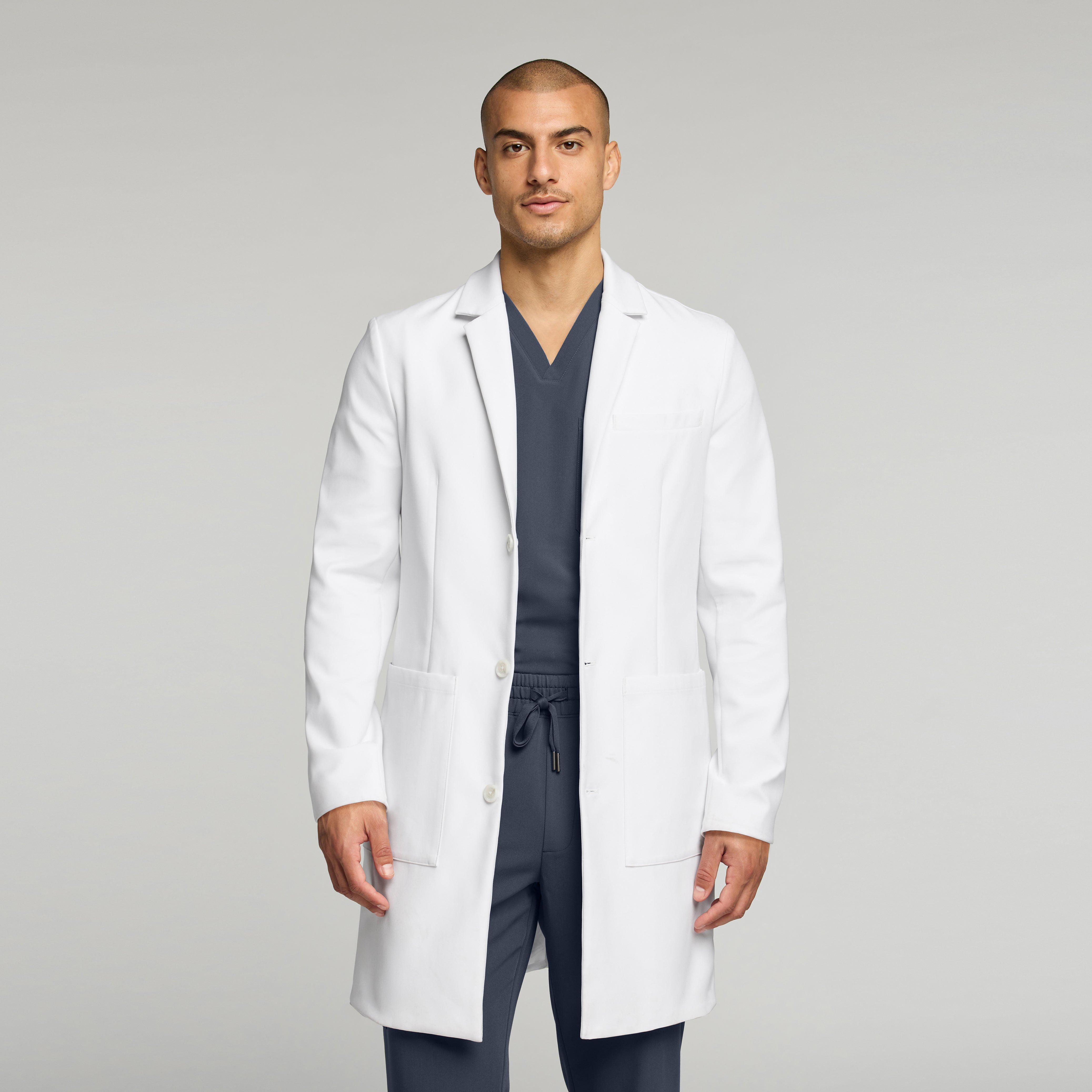 Apex 39" White Coat - White