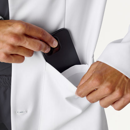 Apex 39" White Coat - White