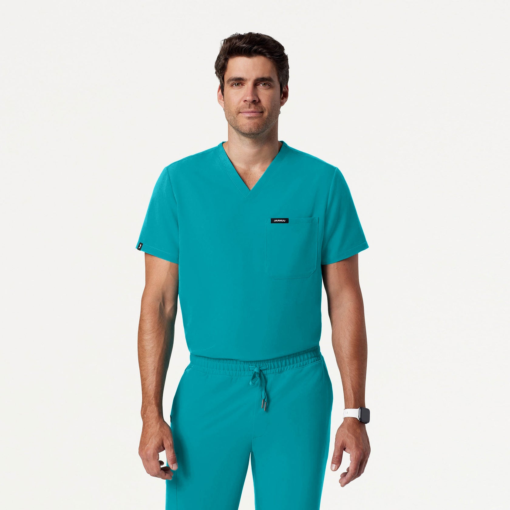 Holmes Scrub Top - Teal - Hover