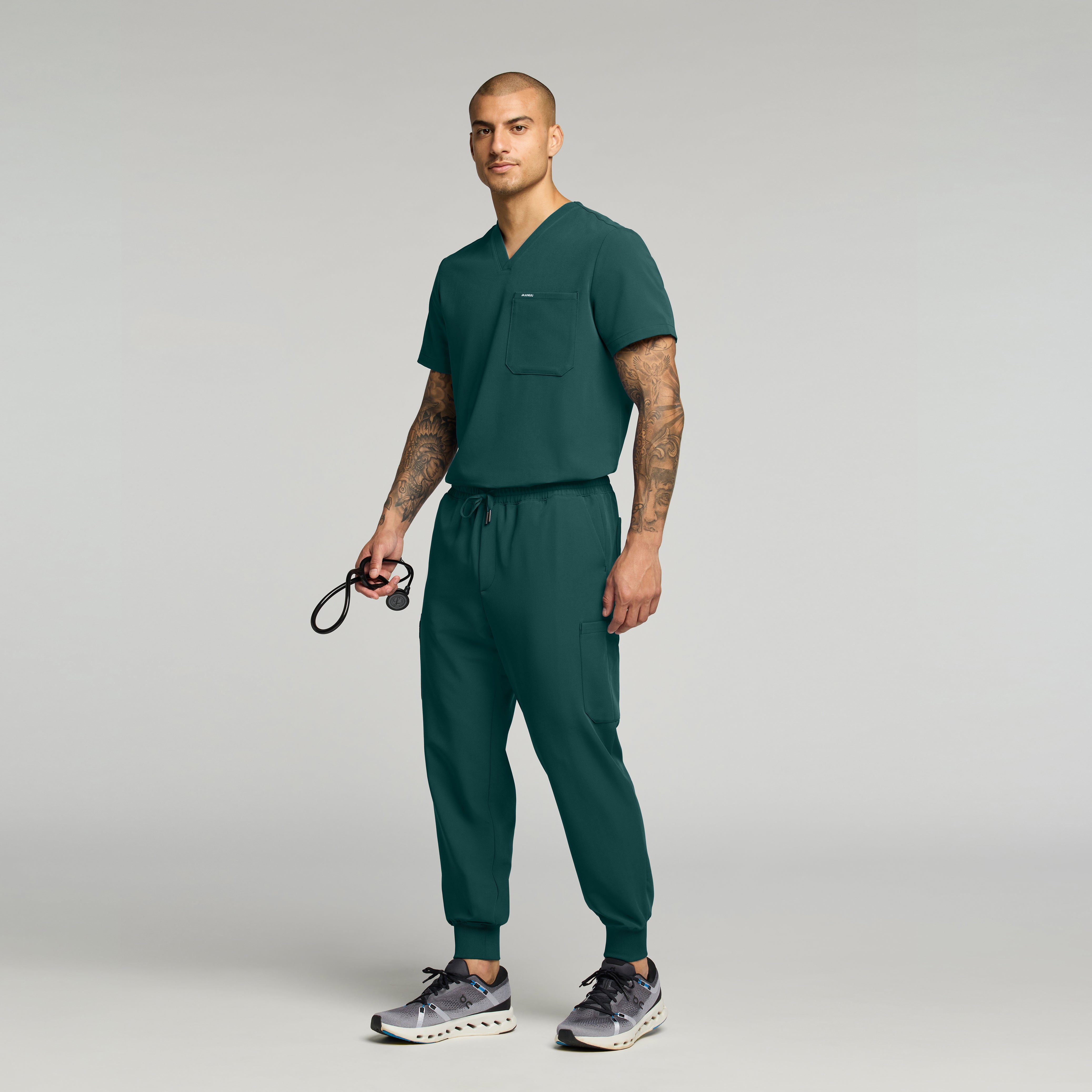 The Performance Scrub Set - Midnight Green