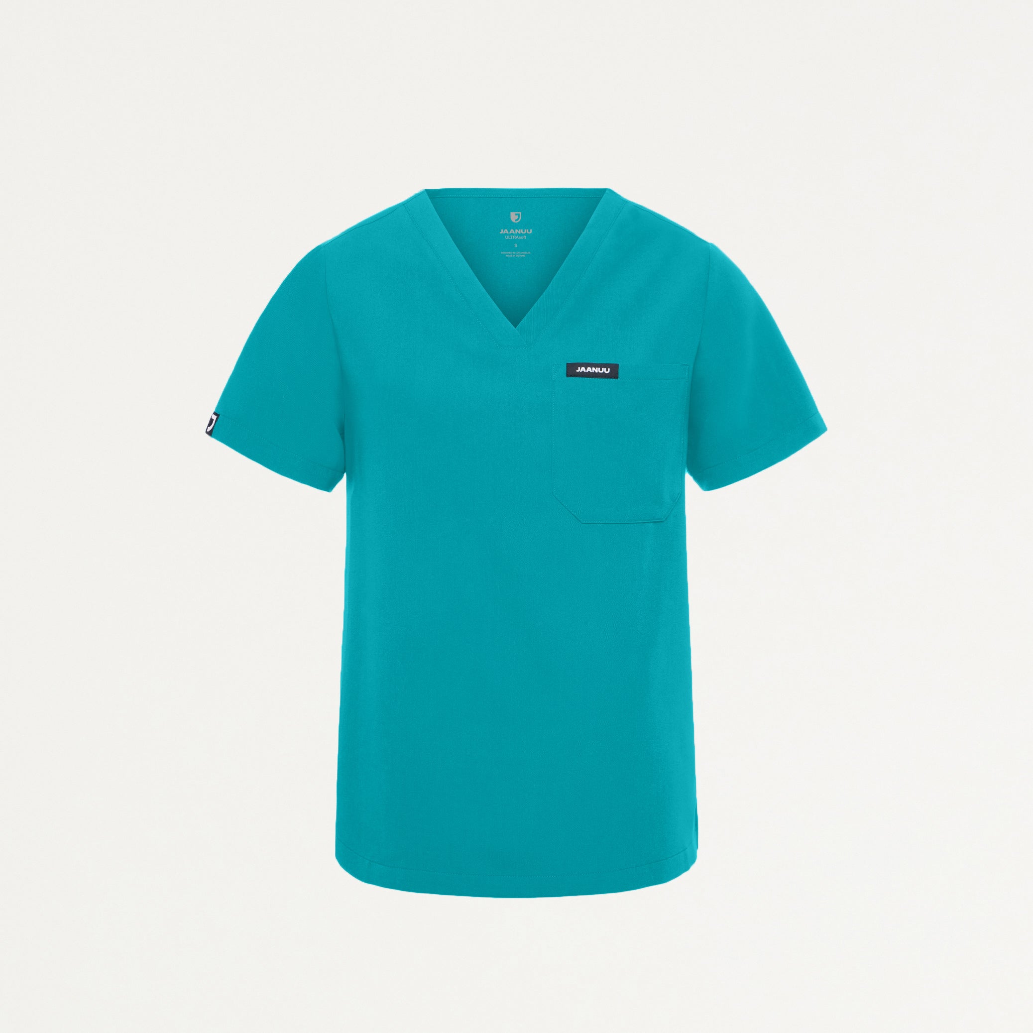 Rhena Essential 1-Pocket Scrub Top - Teal