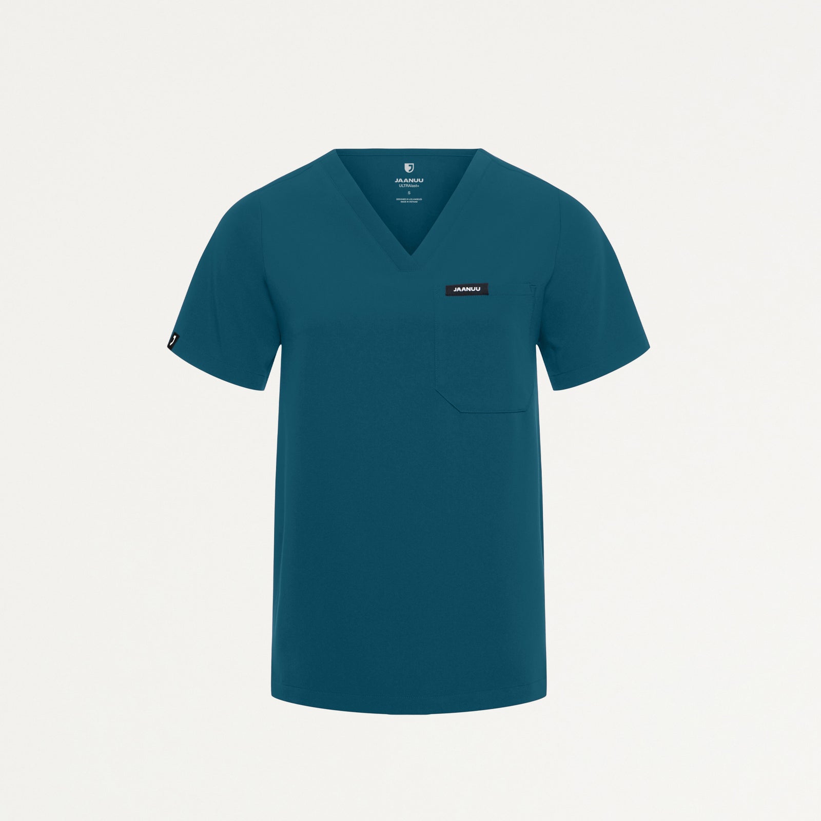 Rhena Essential 1-Pocket Scrub Top - Caribbean Blue