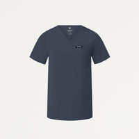 Rhena Essential 1-Pocket Scrub Top - Carbon Gray