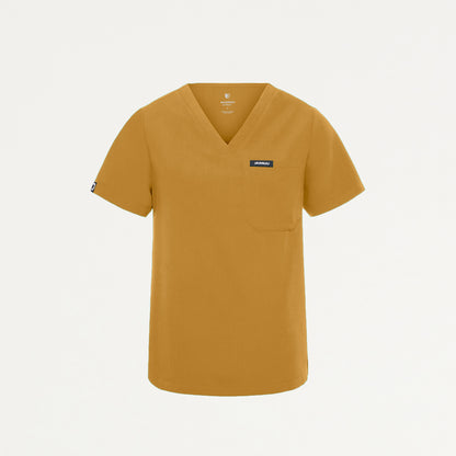 Rhena Essential 1-Pocket Scrub Top - Cider