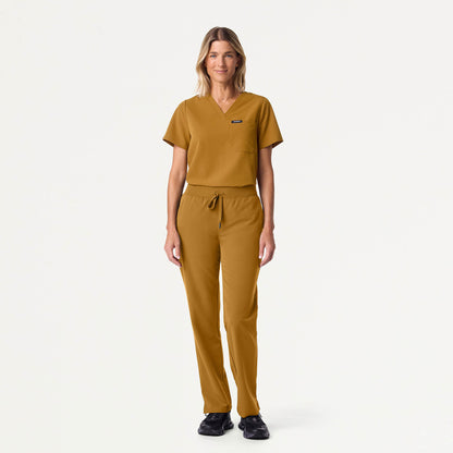 Rhena Essential 1-Pocket Scrub Top - Cider