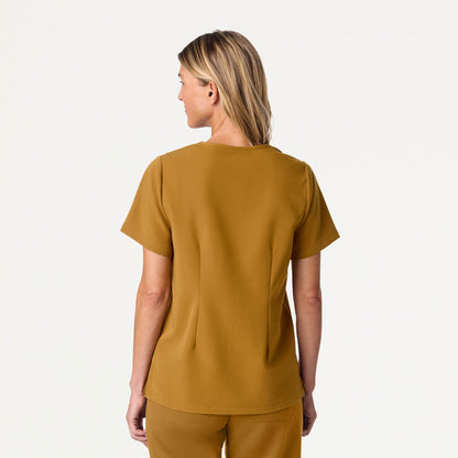 Rhena Essential 1-Pocket Scrub Top - Cider