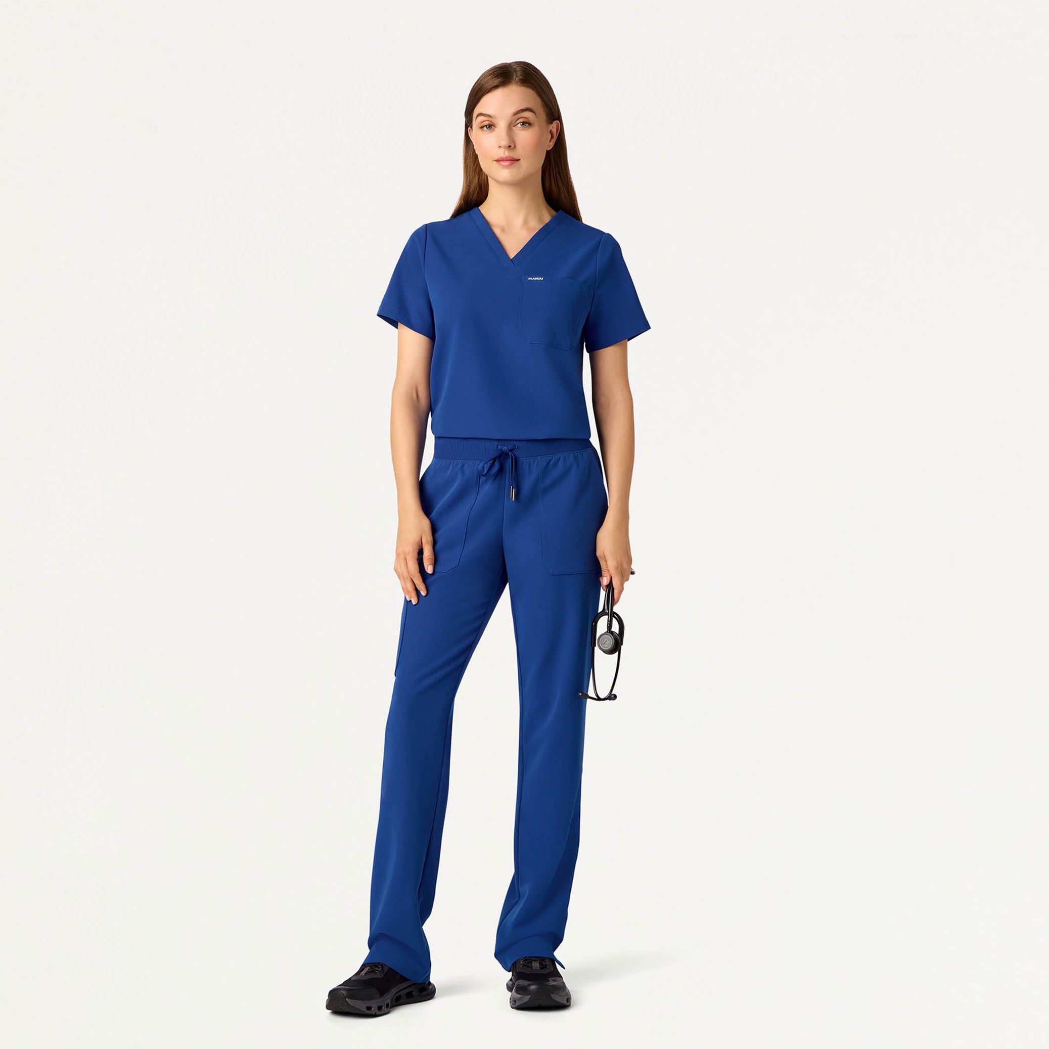 Rhena Essential 1-Pocket Scrub Top - Galaxy