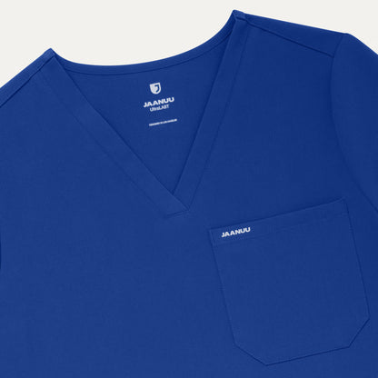 Rhena Essential 1-Pocket Scrub Top - Galaxy