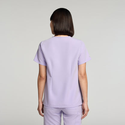 Rhena Essential 1-Pocket Scrub Top - Lavender