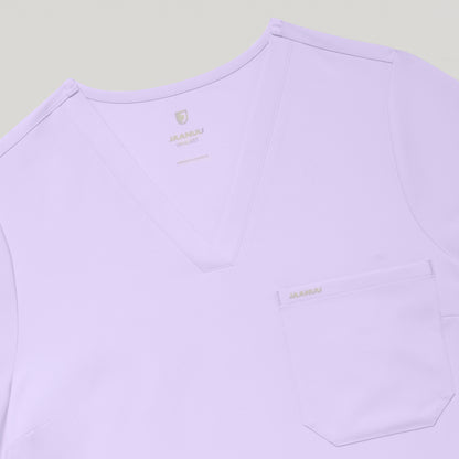 Rhena Essential 1-Pocket Scrub Top - Lavender