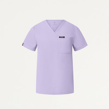Rhena Essential 1-Pocket Scrub Top - Lavender