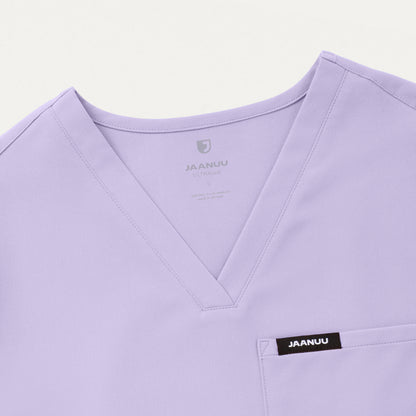 Rhena Essential 1-Pocket Scrub Top - Lavender