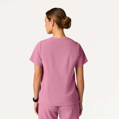 Rhena Essential 1-Pocket Scrub Top - Orchid