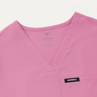 Rhena Essential 1-Pocket Scrub Top - Orchid
