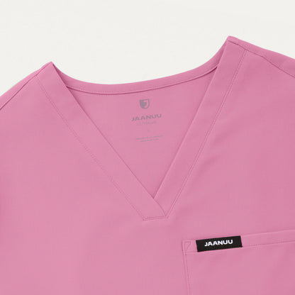 Rhena Essential 1-Pocket Scrub Top - Orchid