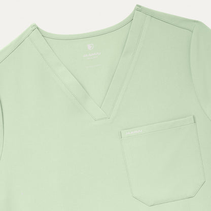 Rhena Essential 1-Pocket Scrub Top - Mint