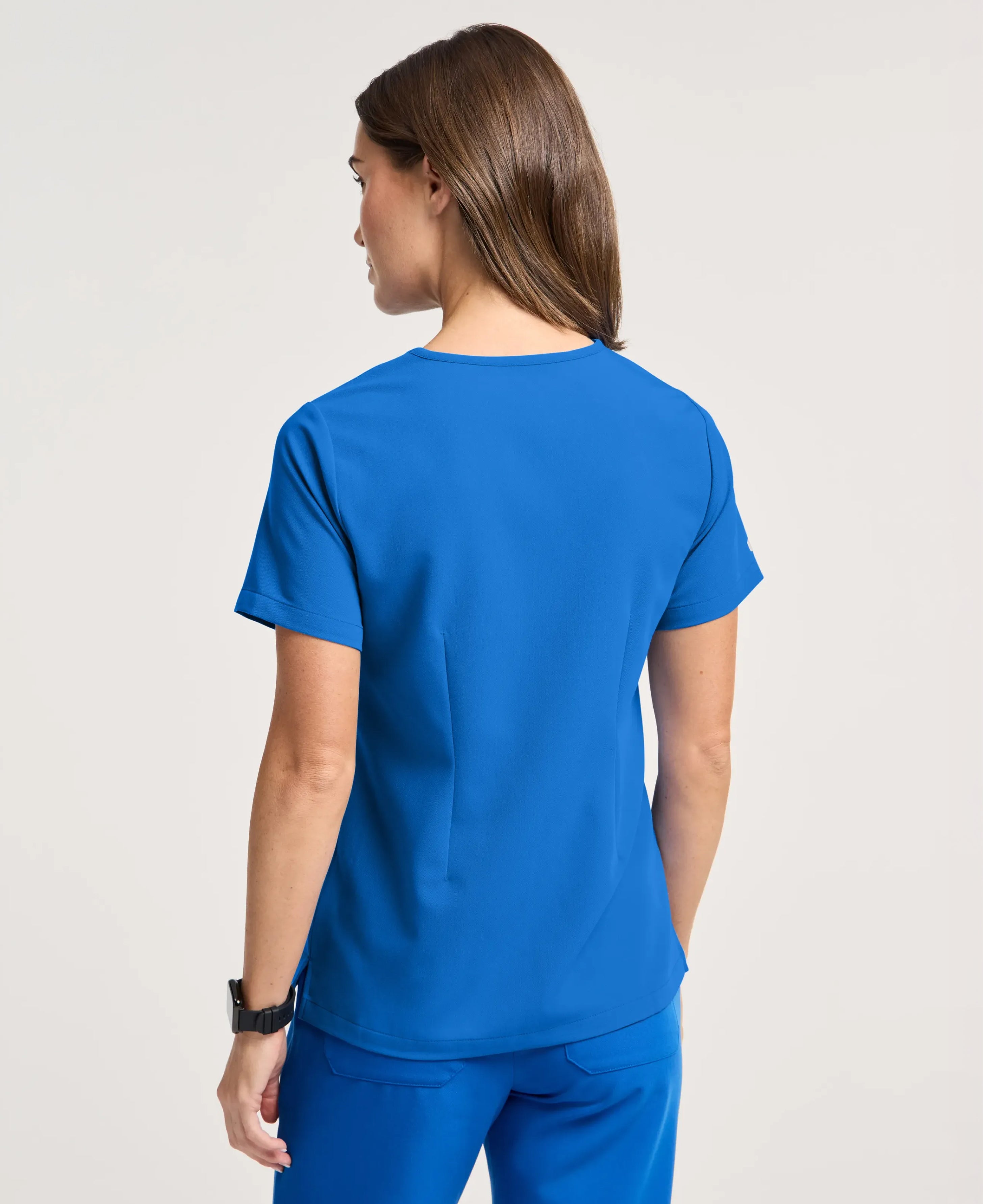 Jaanuu Rhena 1-Pocket Scrub Top in Royal Blue, product photo 6 of 6