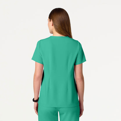 Rhena Essential 1-Pocket Scrub Top - Surgical Green