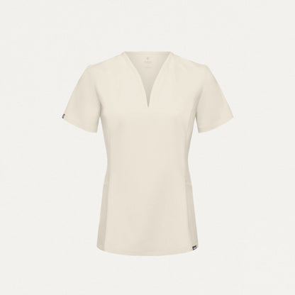 Calix Fit & Flare Scrub Top - Birch