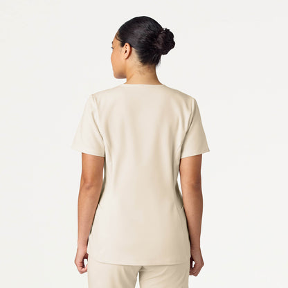 Calix Fit & Flare Scrub Top - Birch