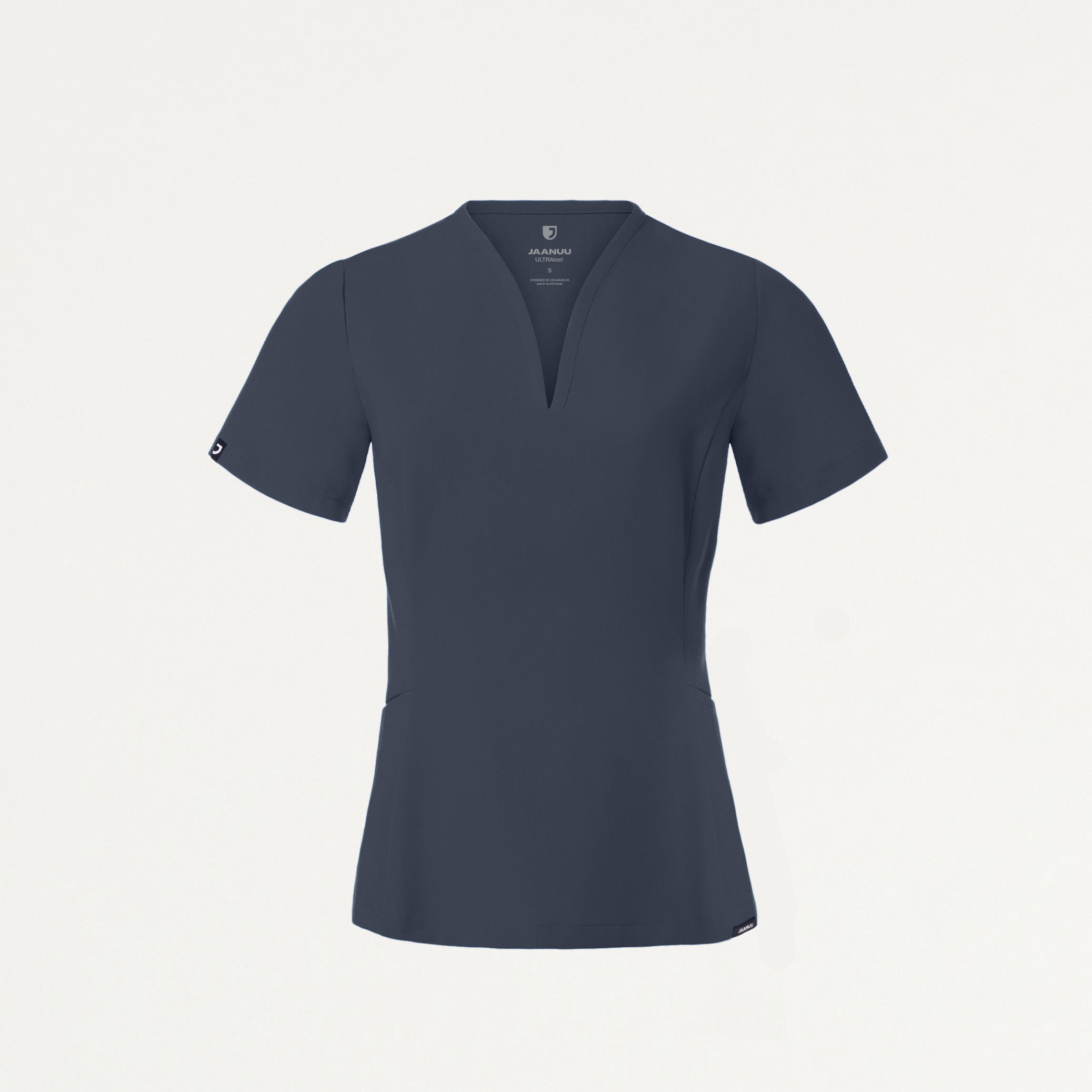 Calix Fit & Flare Scrub Top - Carbon Gray
