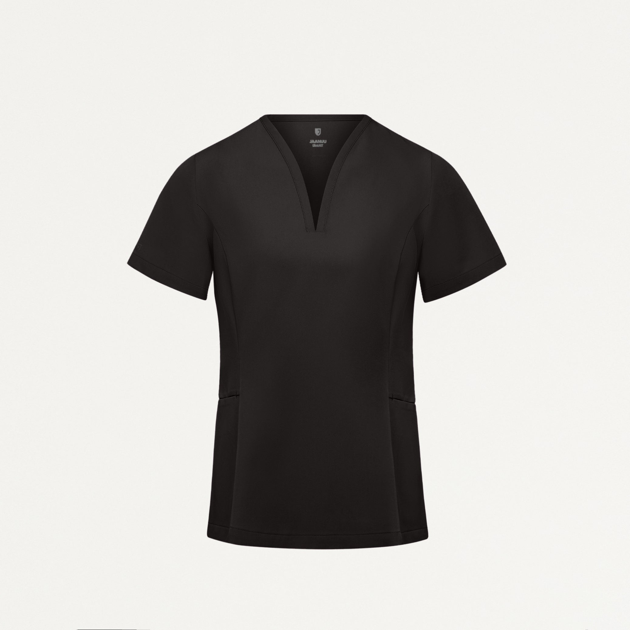 Calix Fit & Flare Scrub Top - Charcoal