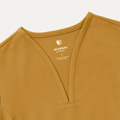 Calix Fit & Flare Scrub Top - Cider