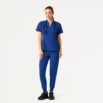 Calix Fit & Flare Scrub Top - Galaxy