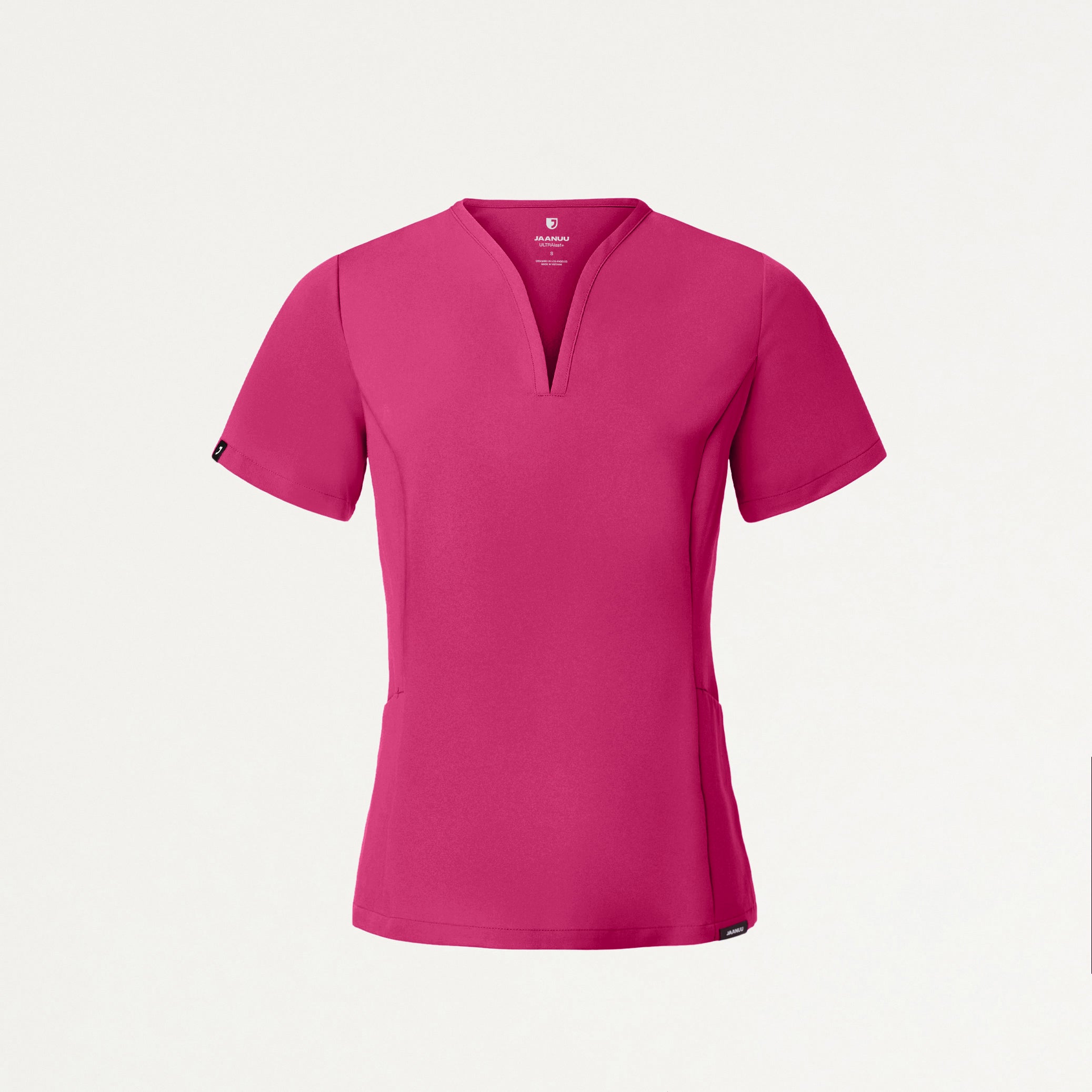 Calix Fit & Flare Scrub Top - Wild Berry
