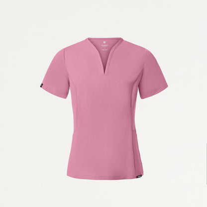 Calix Fit & Flare Scrub Top - Orchid