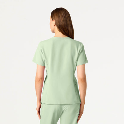 Calix Fit & Flare Scrub Top - Mint