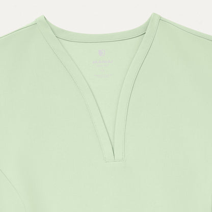Calix Fit & Flare Scrub Top - Mint