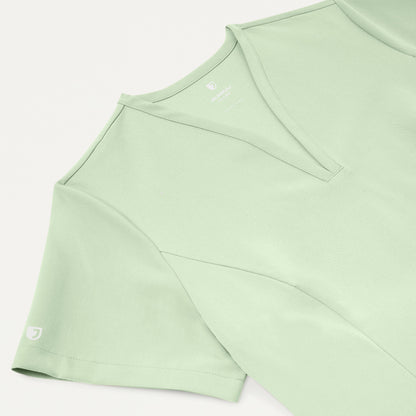 Calix Fit & Flare Scrub Top - Mint