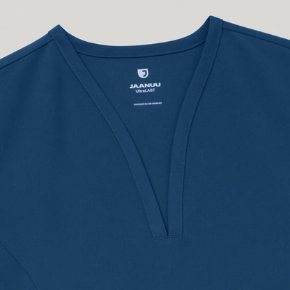 Calix Fit & Flare Scrub Top - Ocean