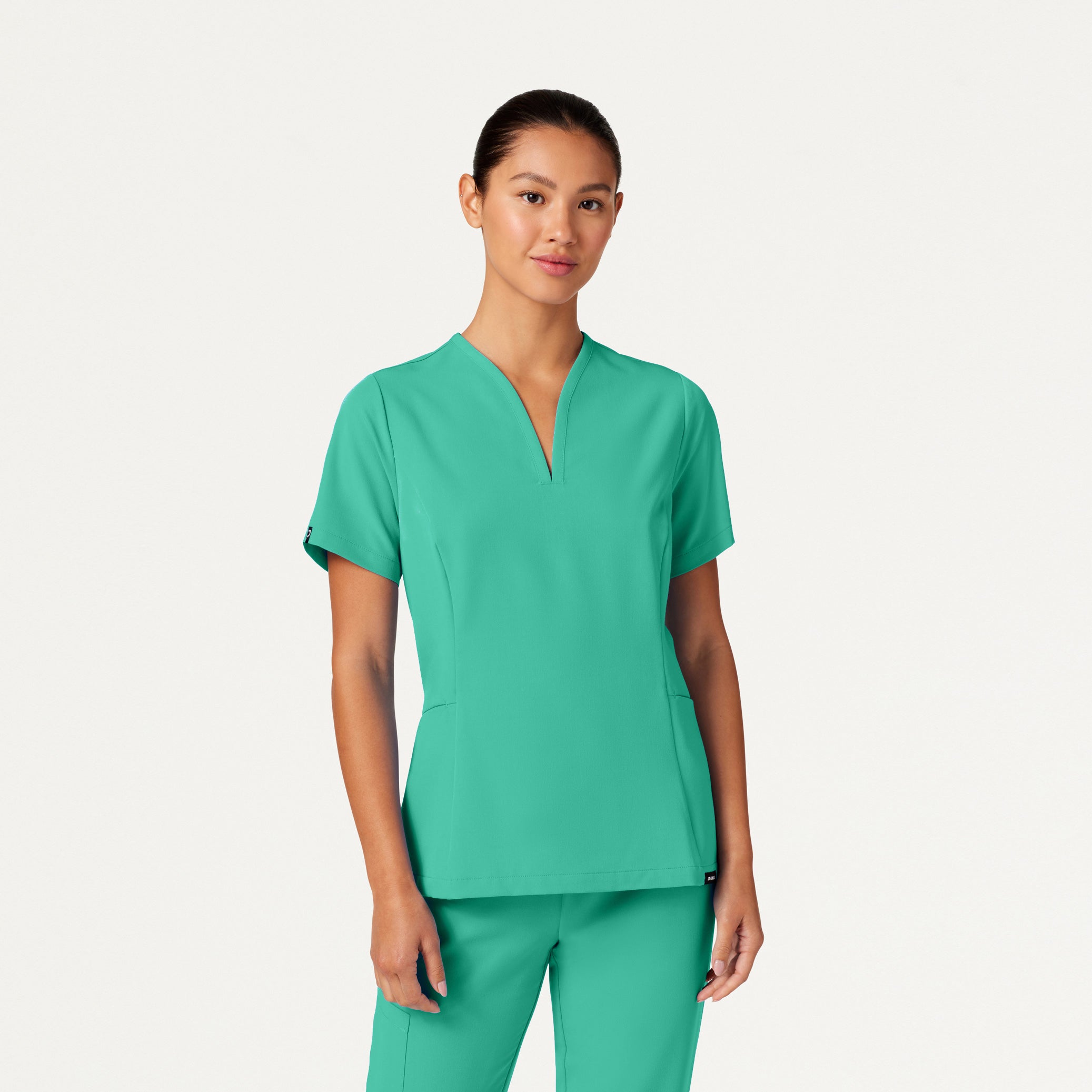 Calix Fit & Flare Scrub Top - Surgical Green