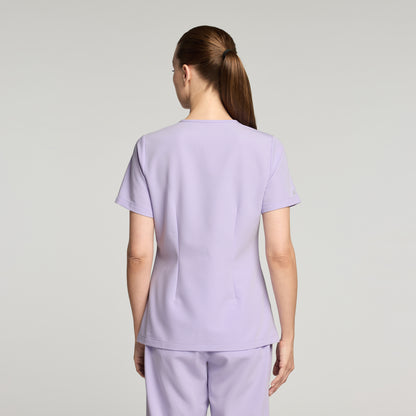 Rhena Slim Essential 1-Pocket Scrub Top - Lavender