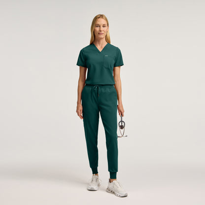Silex Slim Scrub Jogger - Midnight Green