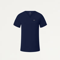 Rhena Slim Essential 1-Pocket Scrub Top - Midnight Navy