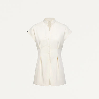 Sofie Fit & Flare Tunic Scrub Top - Birch