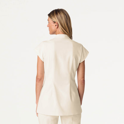 Sofie Fit & Flare Tunic Scrub Top - Birch
